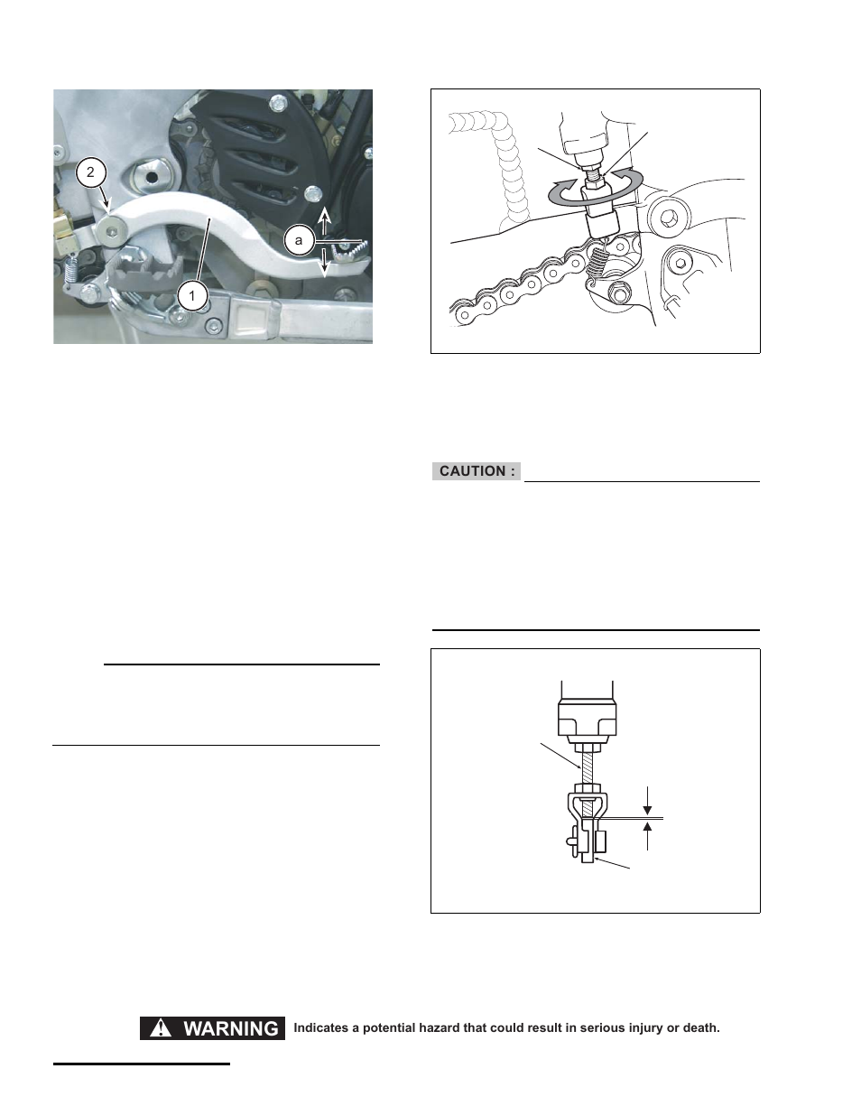 Rear brake pedal, Adjusting the rear brake pedal height, Warning | Cannondale S440 User Manual | Page 20 / 105