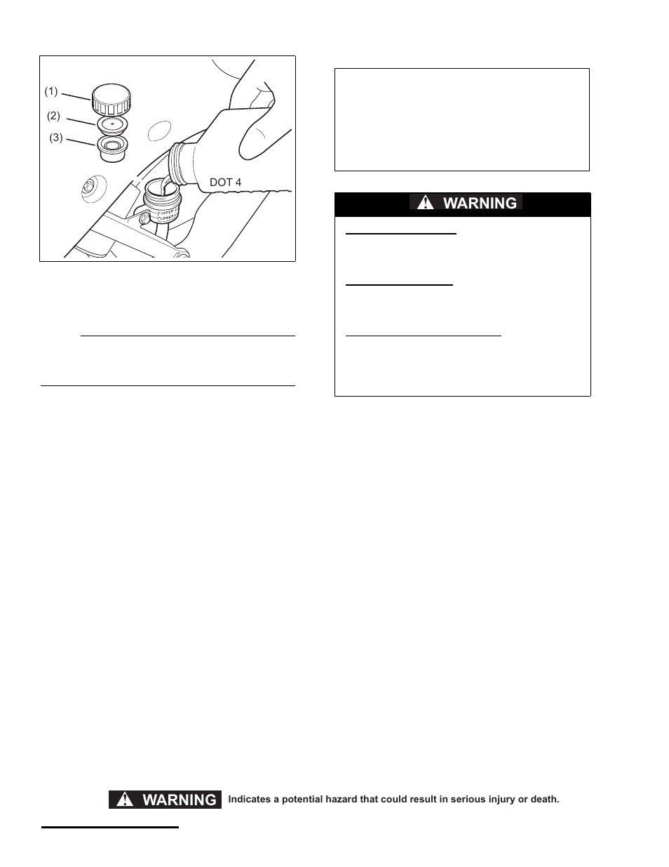 Coolant, Checking the coolant level, Warning | Cannondale S440 User Manual | Page 26 / 105