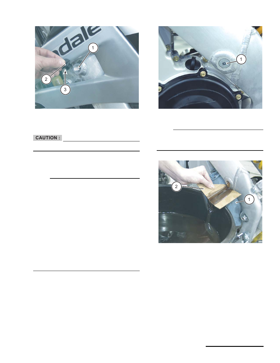 Changing engine oil and cleaning the filters | Cannondale S440 User Manual | Page 29 / 105