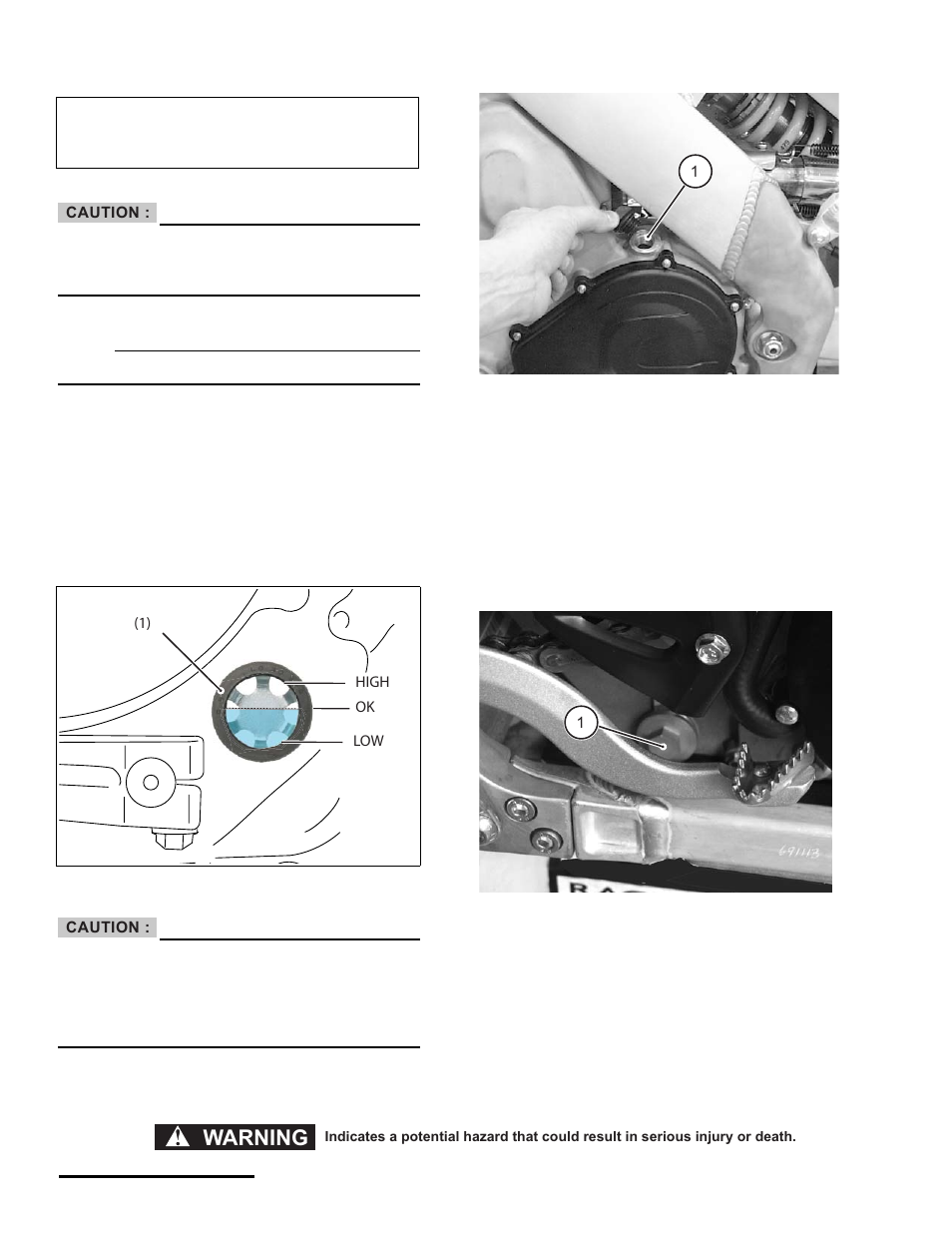 Transmission oil, Checking the transmission oil level, Changing the transmission oil | Warning | Cannondale S440 User Manual | Page 38 / 105