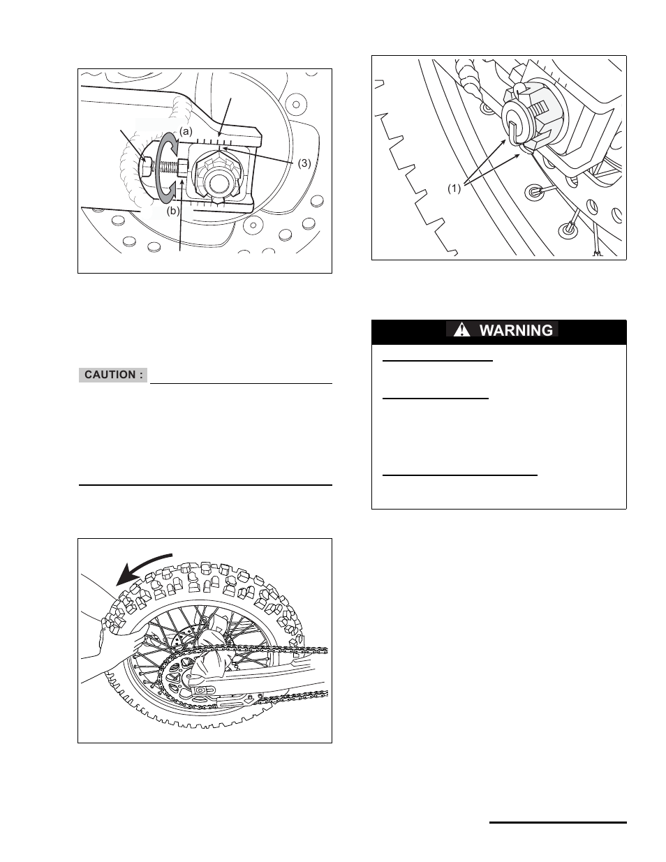 Warning | Cannondale S440 User Manual | Page 57 / 105