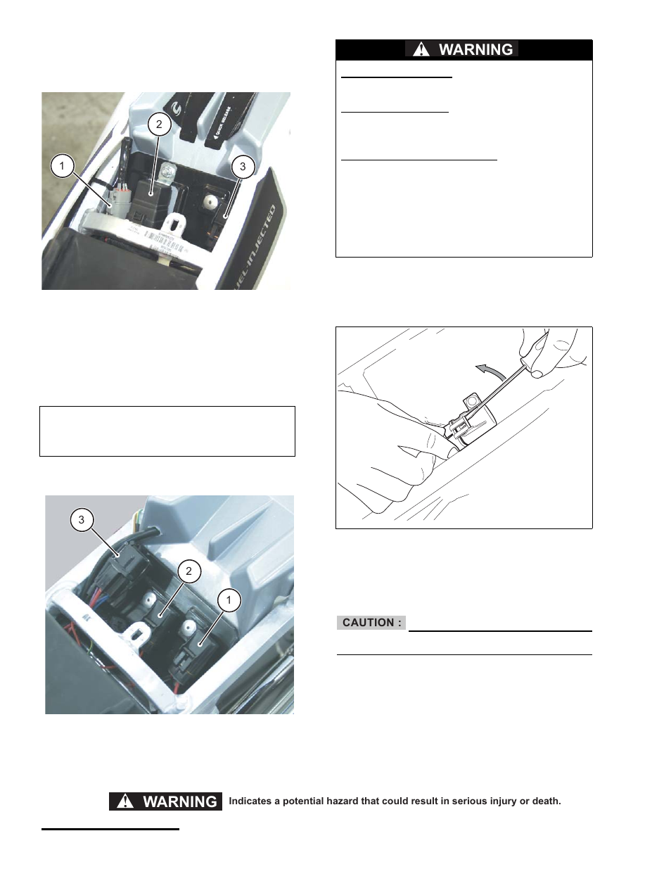 Electrical, Replacing the fuses, Warning | Cannondale S440 User Manual | Page 62 / 105