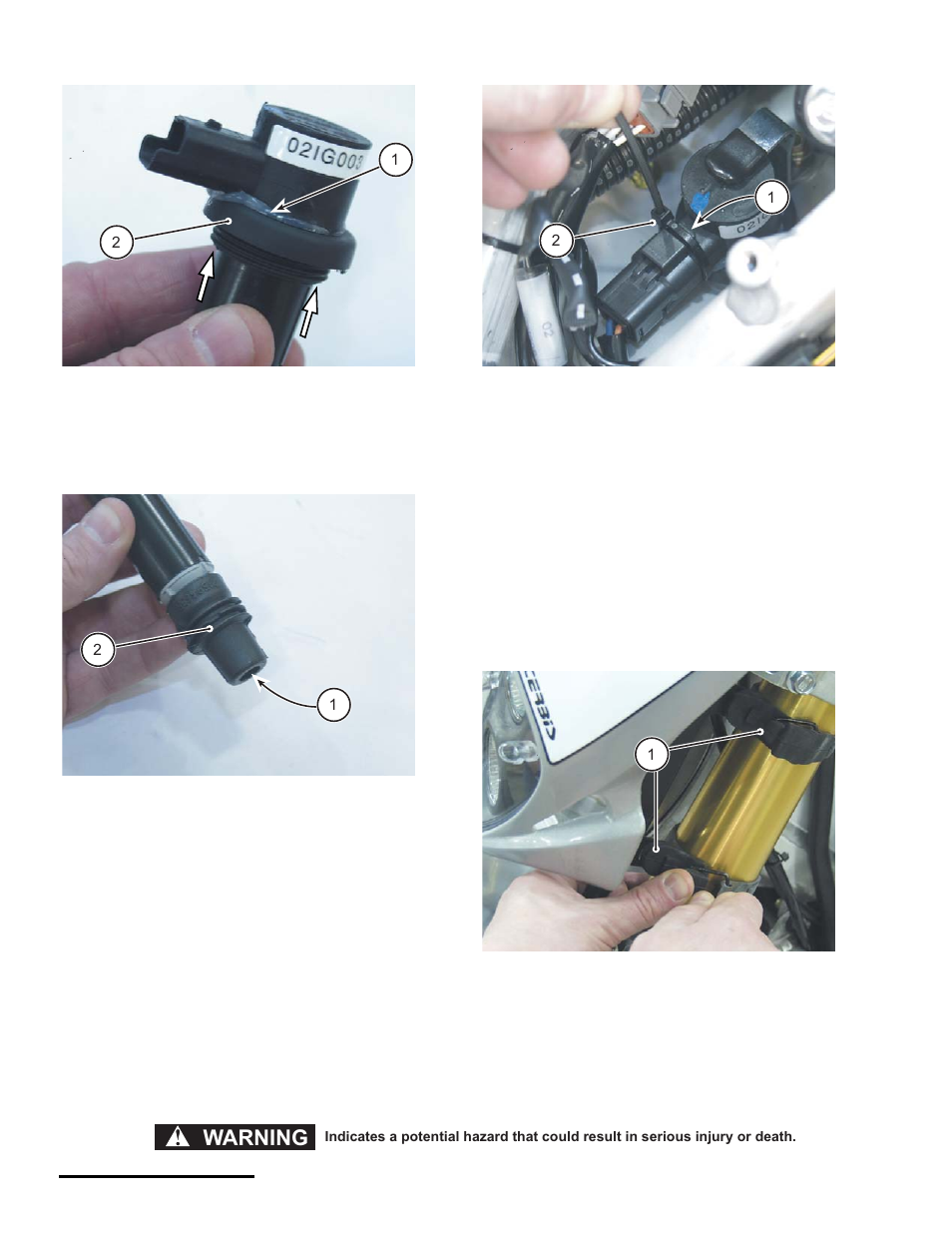 Headlight bulb replacement, Warning | Cannondale S440 User Manual | Page 66 / 105