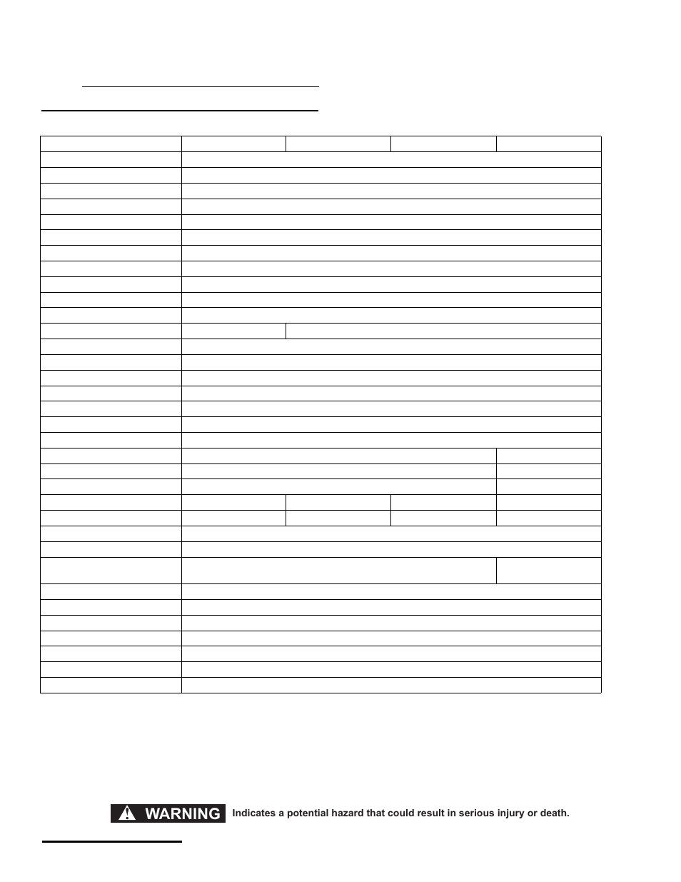 Specifications, Warning | Cannondale S440 User Manual | Page 98 / 105