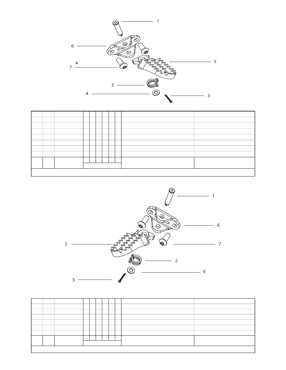 Footpegs, Left footpeg parts list | Cannondale E440R User Manual | Page 22 / 36