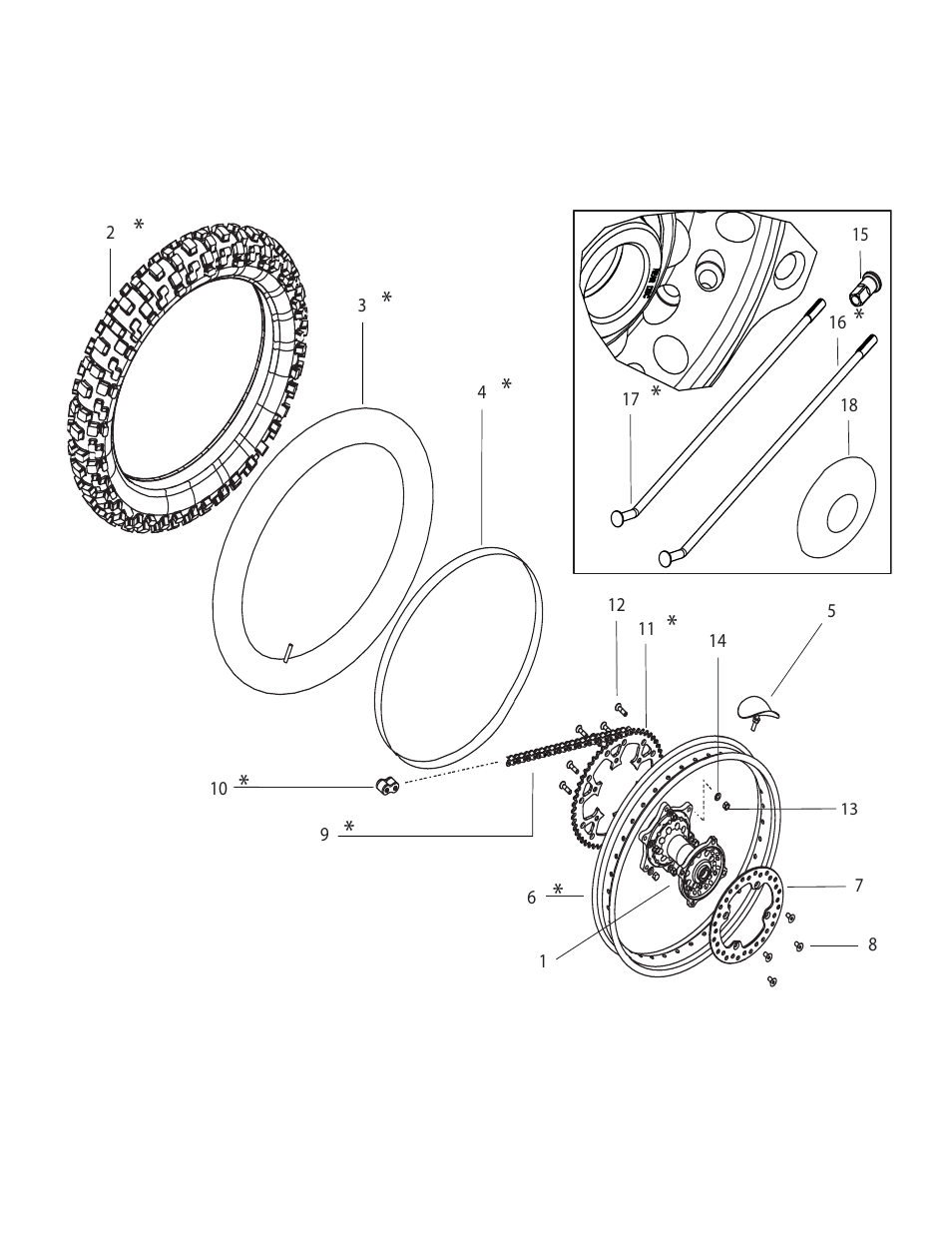 Rear wheel | Cannondale E440R User Manual | Page 4 / 36