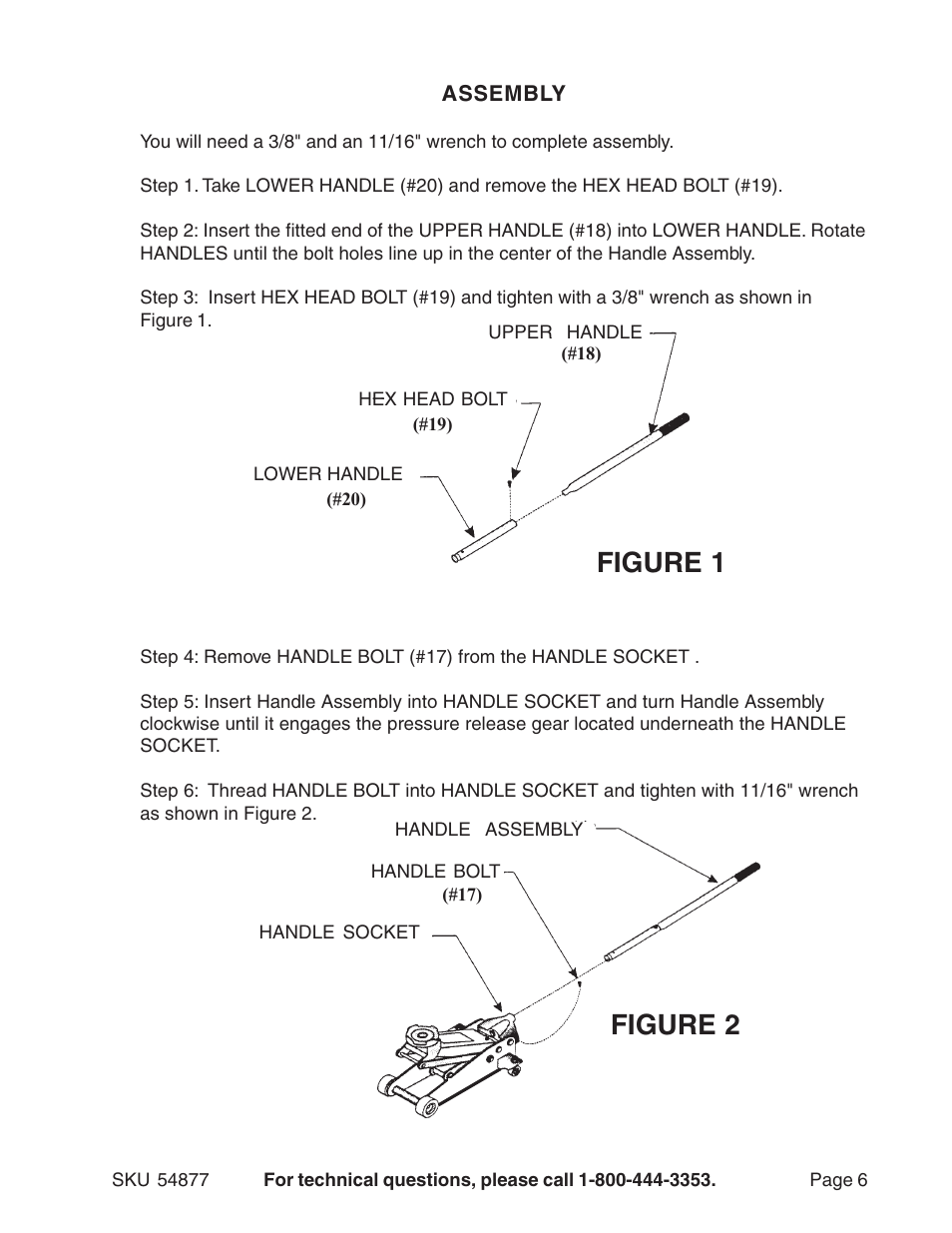 Figure 1 figure 2 | Central Hydraulics 54877 User Manual | Page 6 / 11