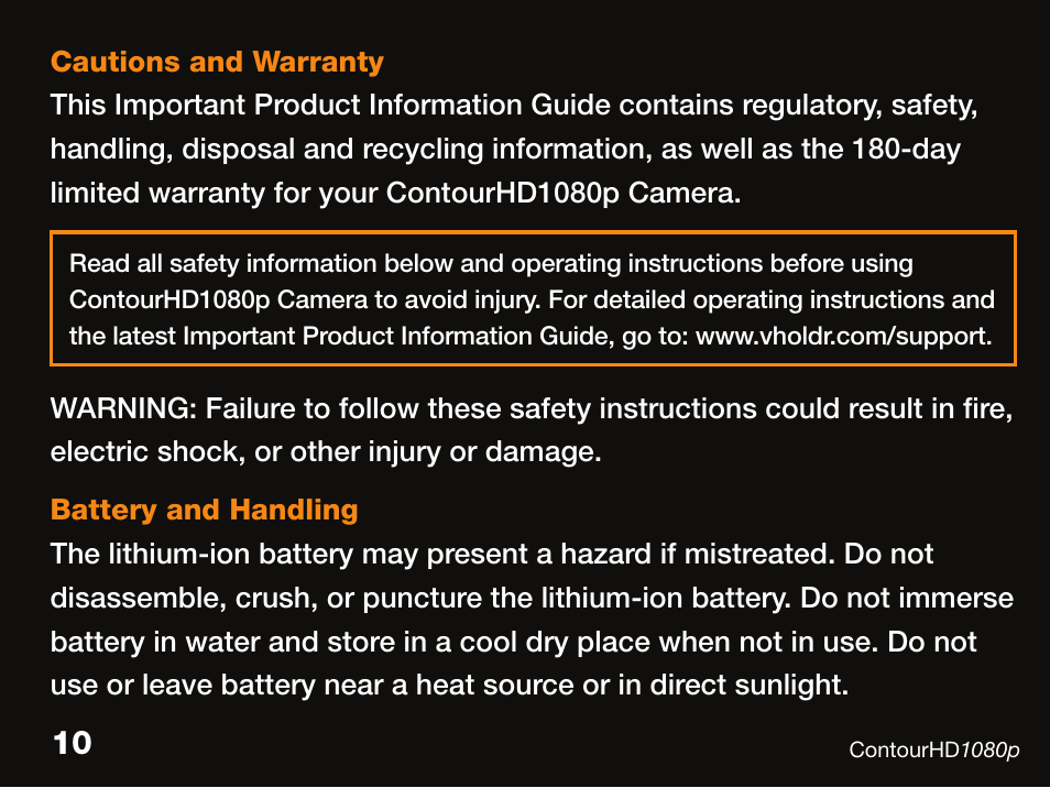 Contour ContourHD1080p User Manual | Page 10 / 19