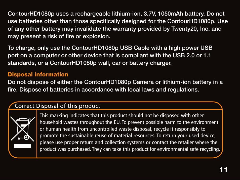 Contour ContourHD1080p User Manual | Page 11 / 19