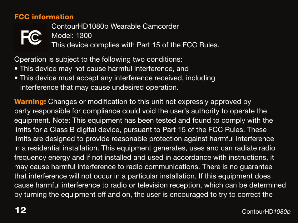 Contour ContourHD1080p User Manual | Page 12 / 19