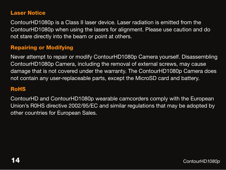 Contour ContourHD1080p User Manual | Page 14 / 19