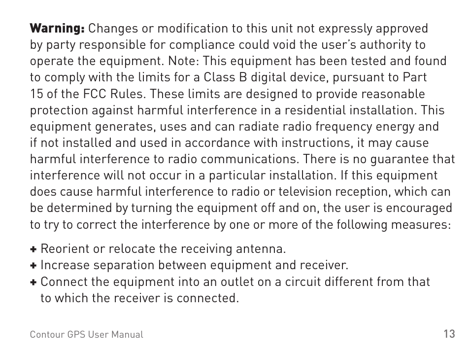Contour GPS 1400 User Manual | Page 14 / 22