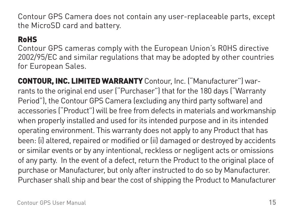 Contour GPS 1400 User Manual | Page 16 / 22