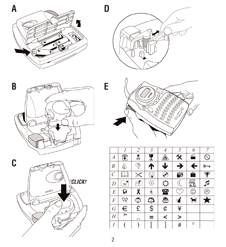 Esselte LECTRA TAG QX50 User Manual | Page 2 / 28