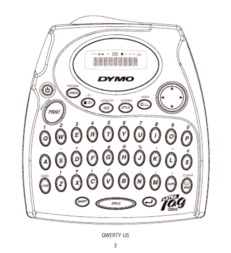 Esselte LECTRA TAG QX50 User Manual | Page 3 / 28