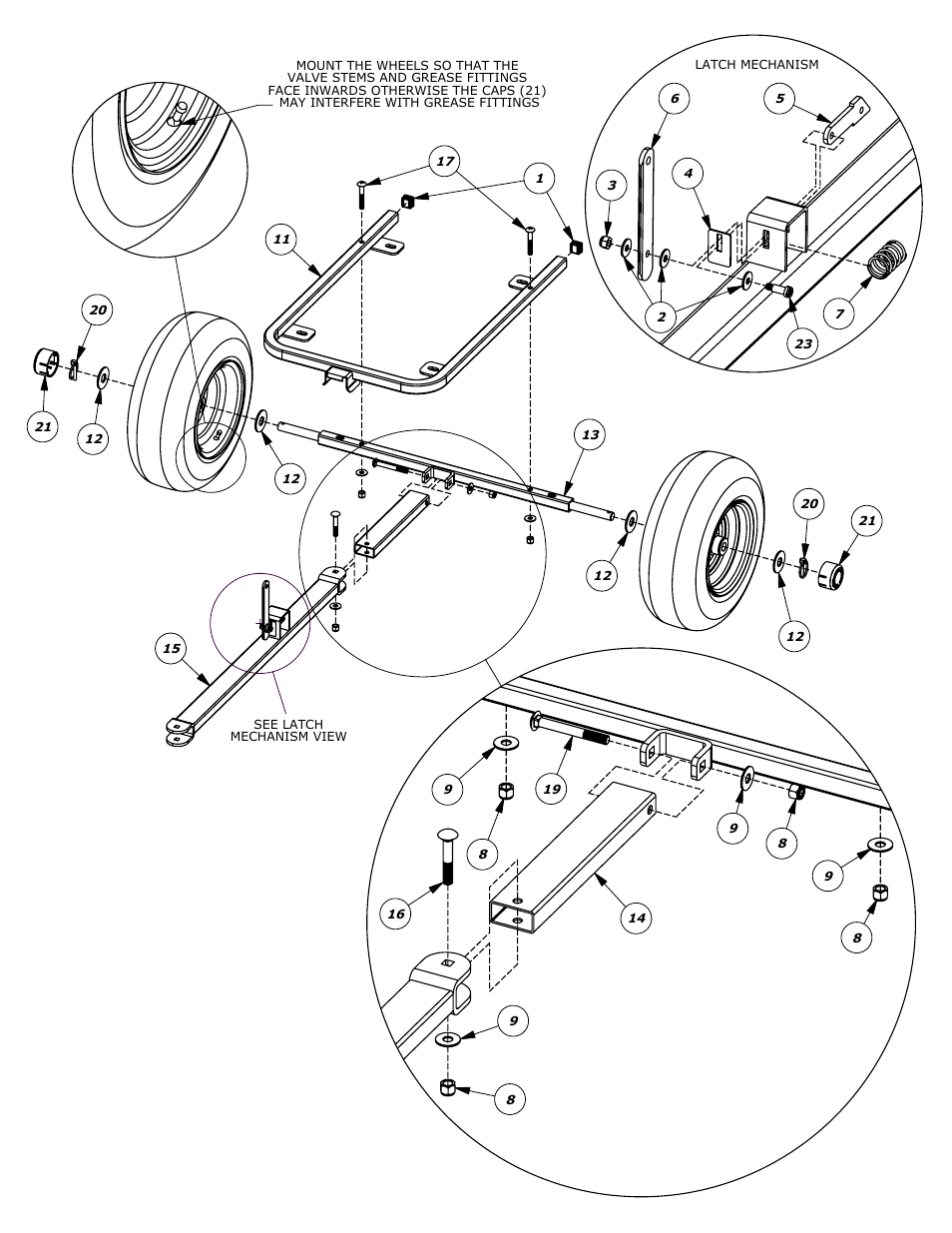 Sheet2, Drawing view2, Detail view g (1 : 4.5) | Detail view m (1 : 4.5), Detail view l (1 : 4) | Clam Corp HD 800 User Manual | Page 3 / 4