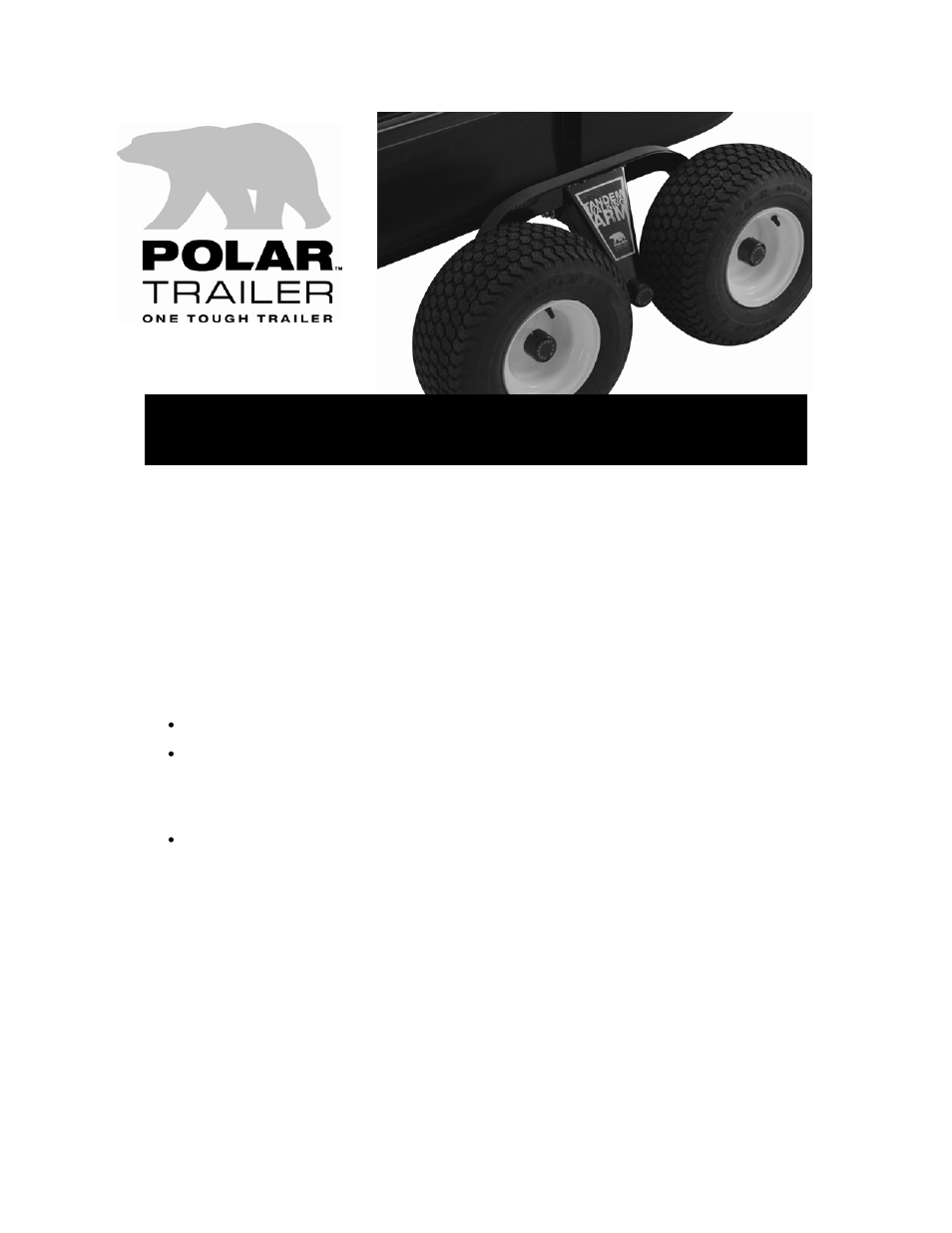 Clam Corp One Tough Trailer User Manual | 3 pages