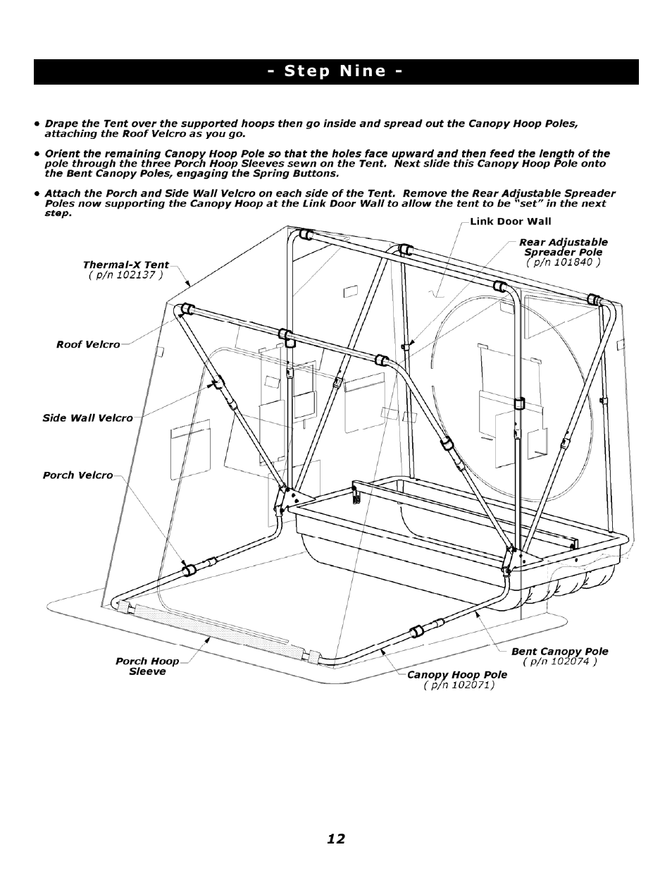 Clam Corp Thermal X 8280 User Manual | Page 12 / 15