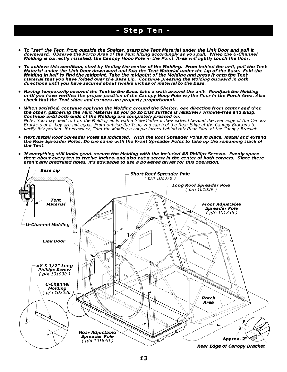 Clam Corp Thermal X 8280 User Manual | Page 13 / 15