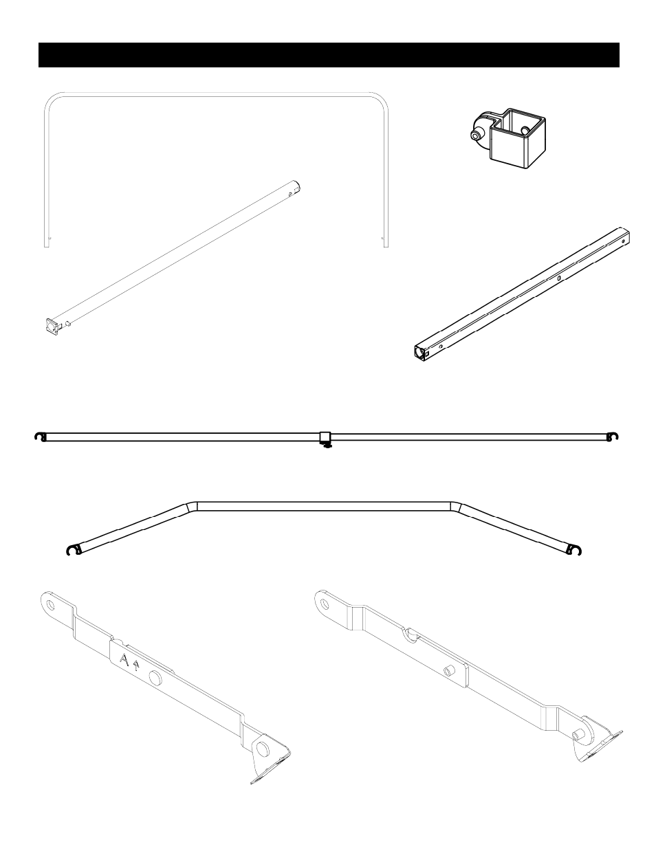Parts identification, Parts on this page are not actual size.) | Clam Corp CLAM 5600 8201 User Manual | Page 3 / 12
