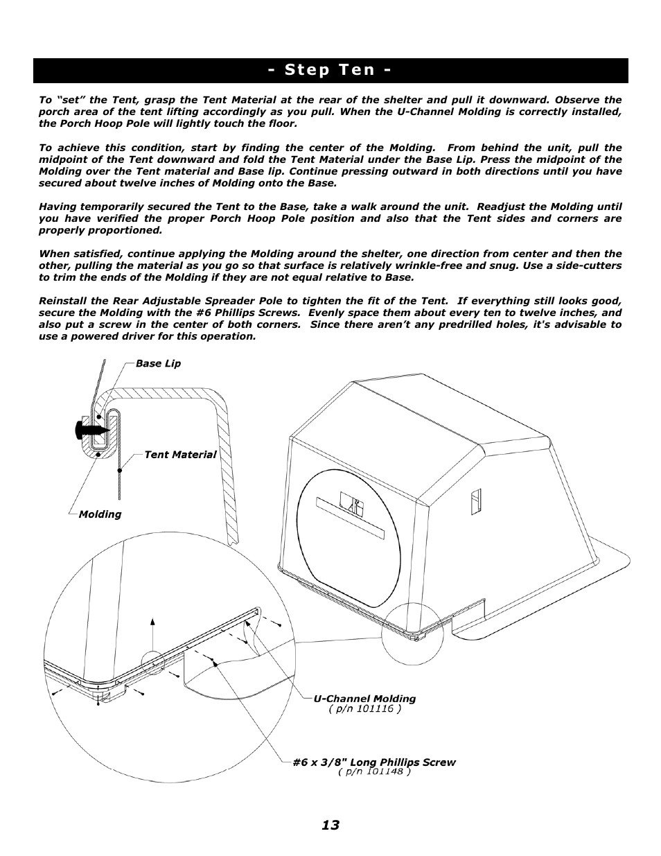 Clam Corp Fish Trap Guide 8060 User Manual | Page 13 / 14