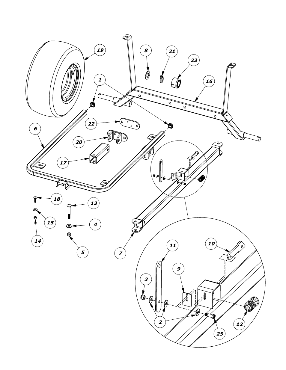 Sheet5, Drawing view21, Detail view m (2 : 8.5) | Clam Corp HD 1500 User Manual | Page 3 / 6