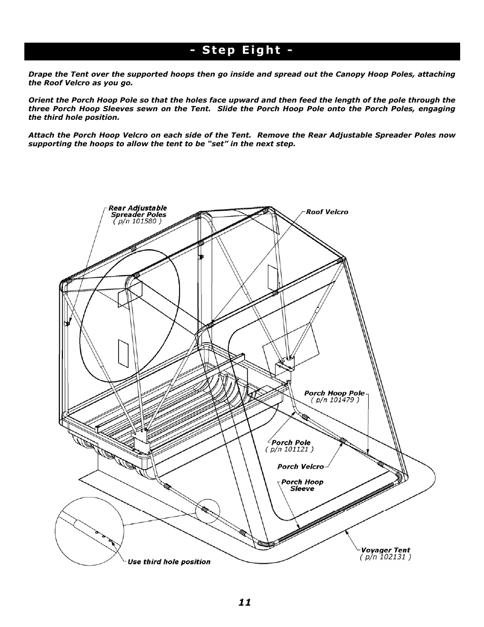 Clam Corp Fish Trap Voyager 8245 User Manual | Page 11 / 14