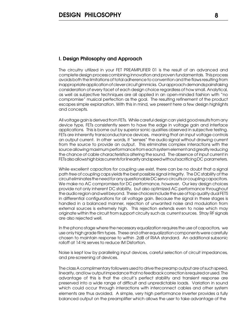 8design philosophy | Coda 01 User Manual | Page 9 / 17