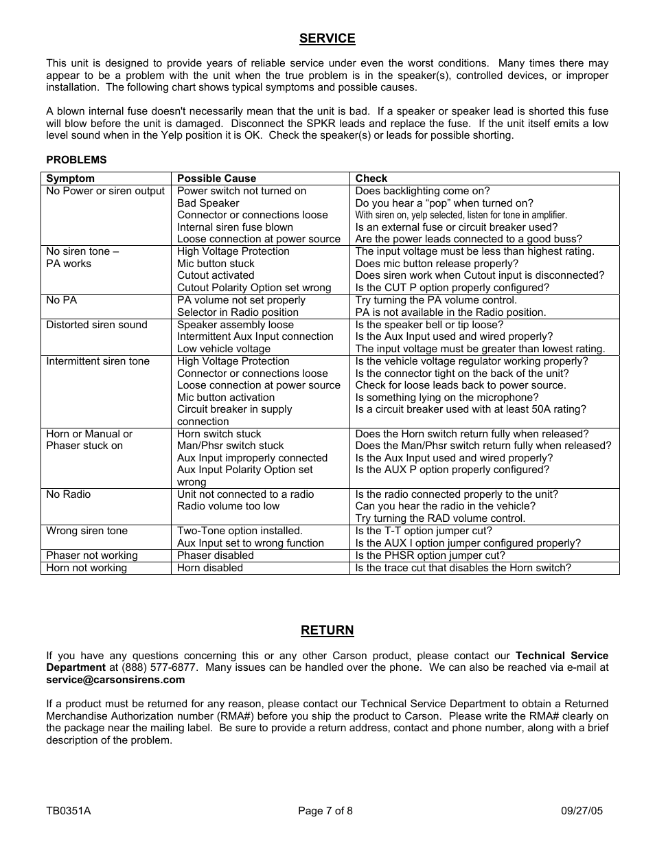 Carson SA-500-01 28V User Manual | Page 7 / 8