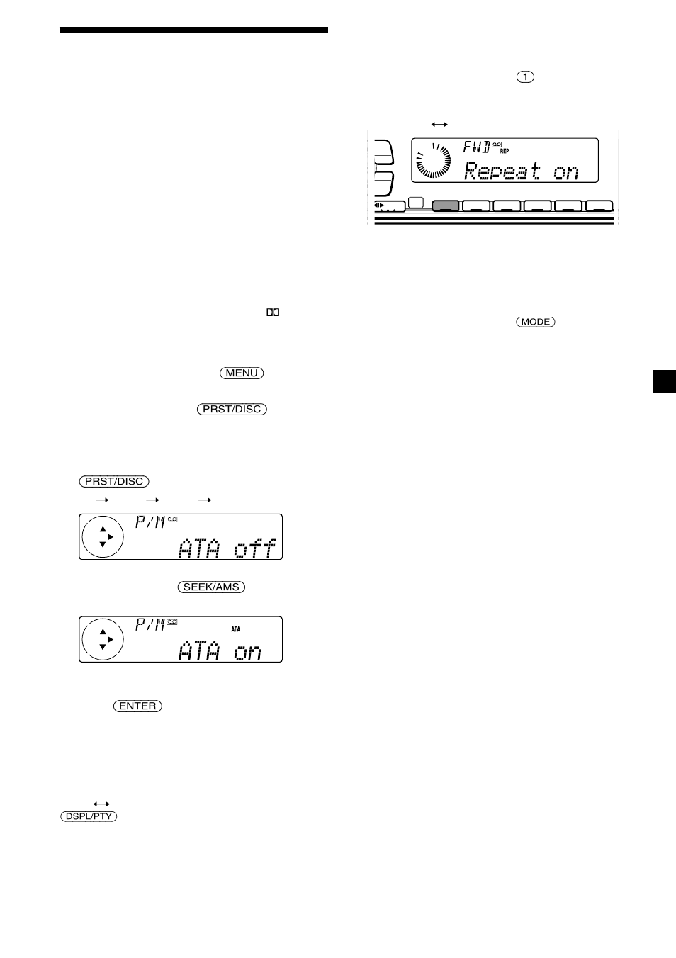 11 playing a tape in various modes, Playing tracks repeatedly — repeat play | Sony XR-C7500RX User Manual | Page 11 / 212