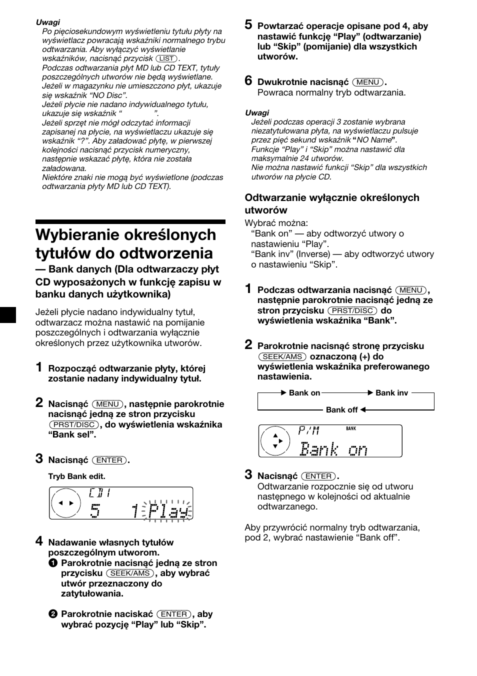 Wybieranie określonych tytułów do odtworzenia | Sony XR-C7500RX User Manual | Page 120 / 212