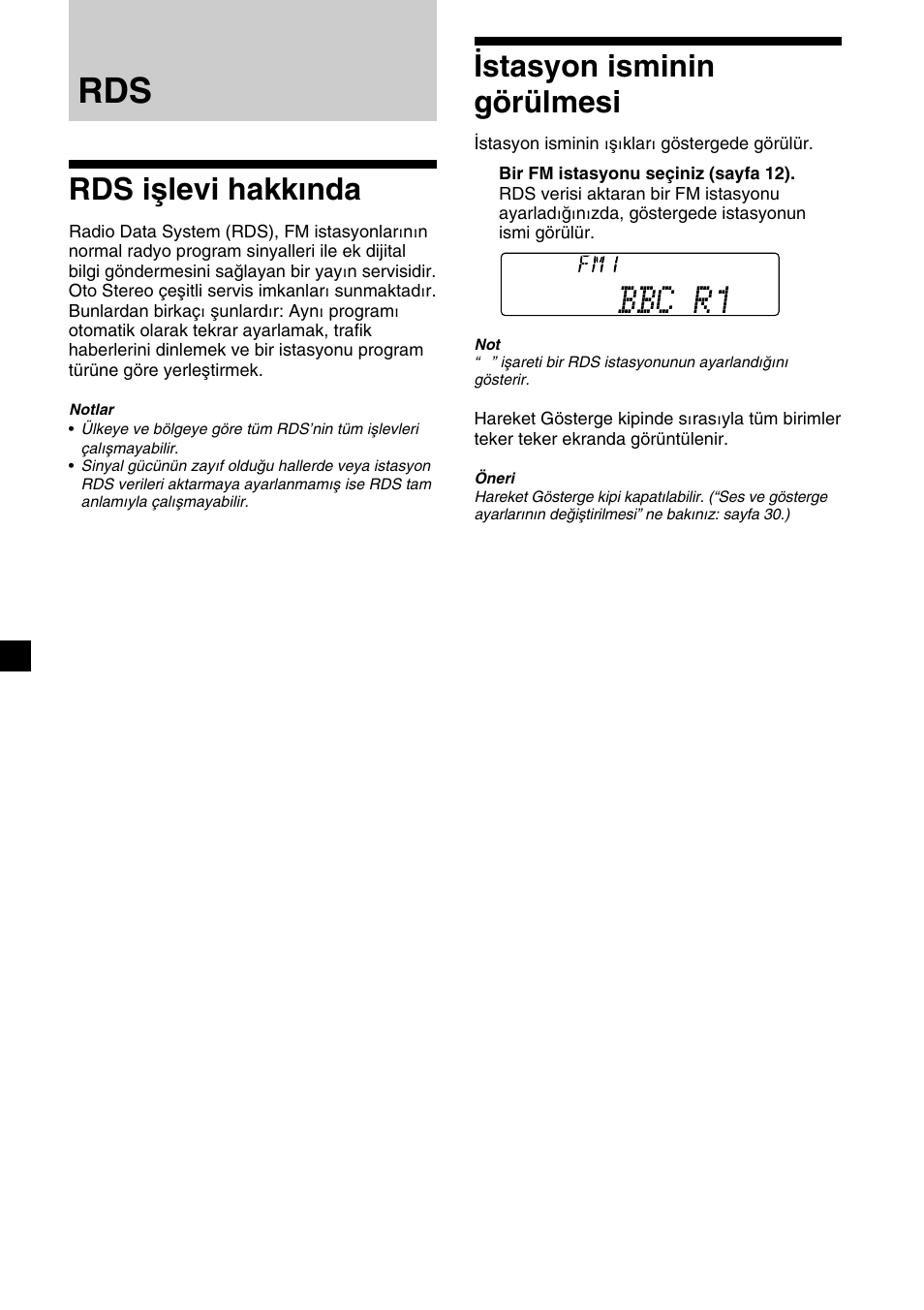 Rds işlevi hakkında, Istasyon isminin görülmesi | Sony XR-C7500RX User Manual | Page 140 / 212