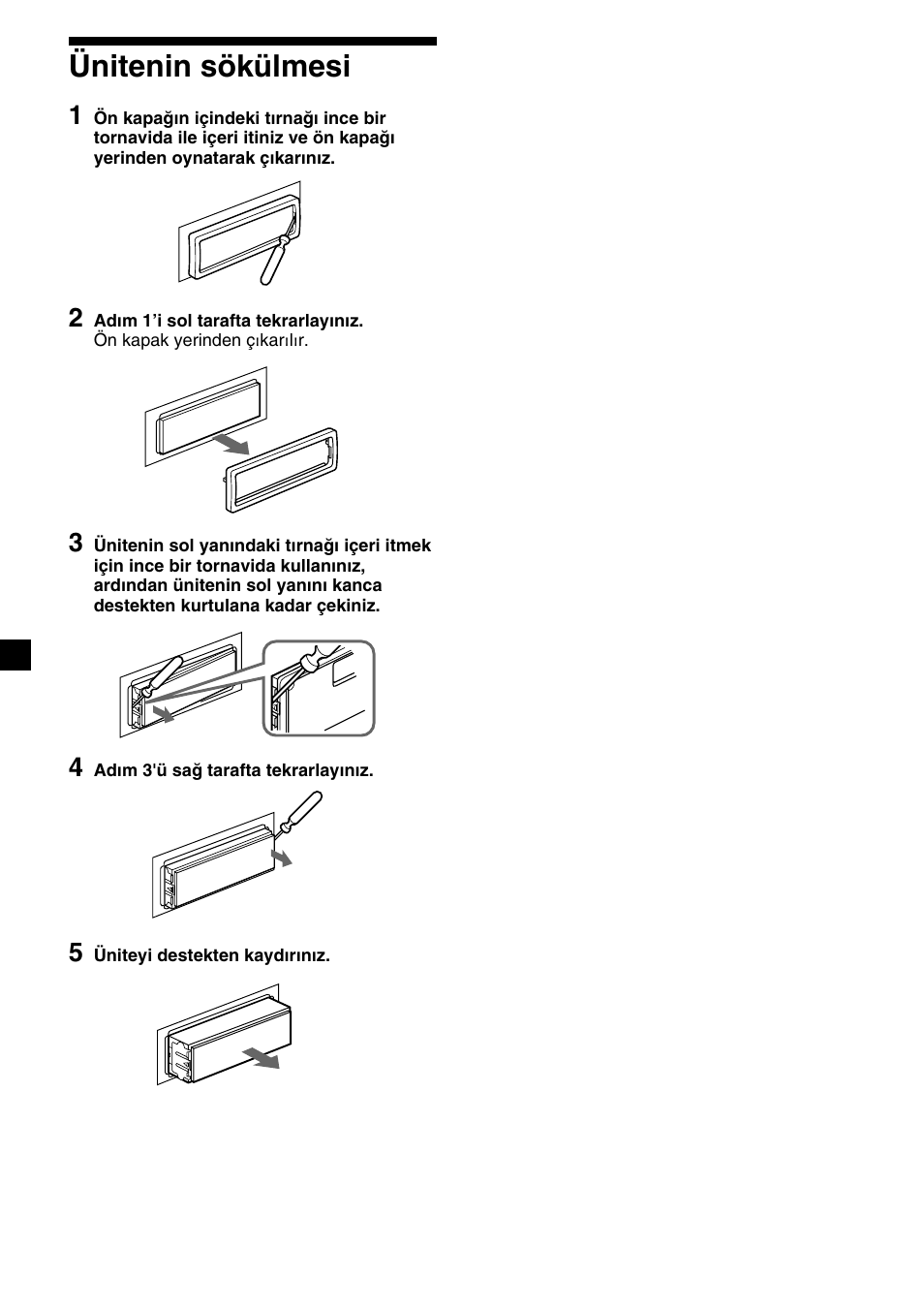 38 ünitenin sökülmesi | Sony XR-C7500RX User Manual | Page 164 / 212