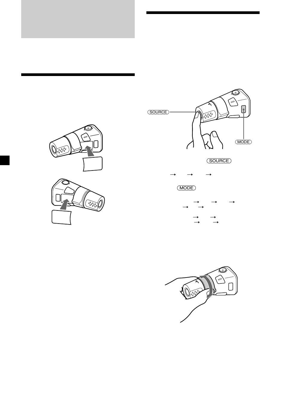 Other functions, Labelling the rotary commander, Using the rotary commander | Sony XR-C7500RX User Manual | Page 28 / 212