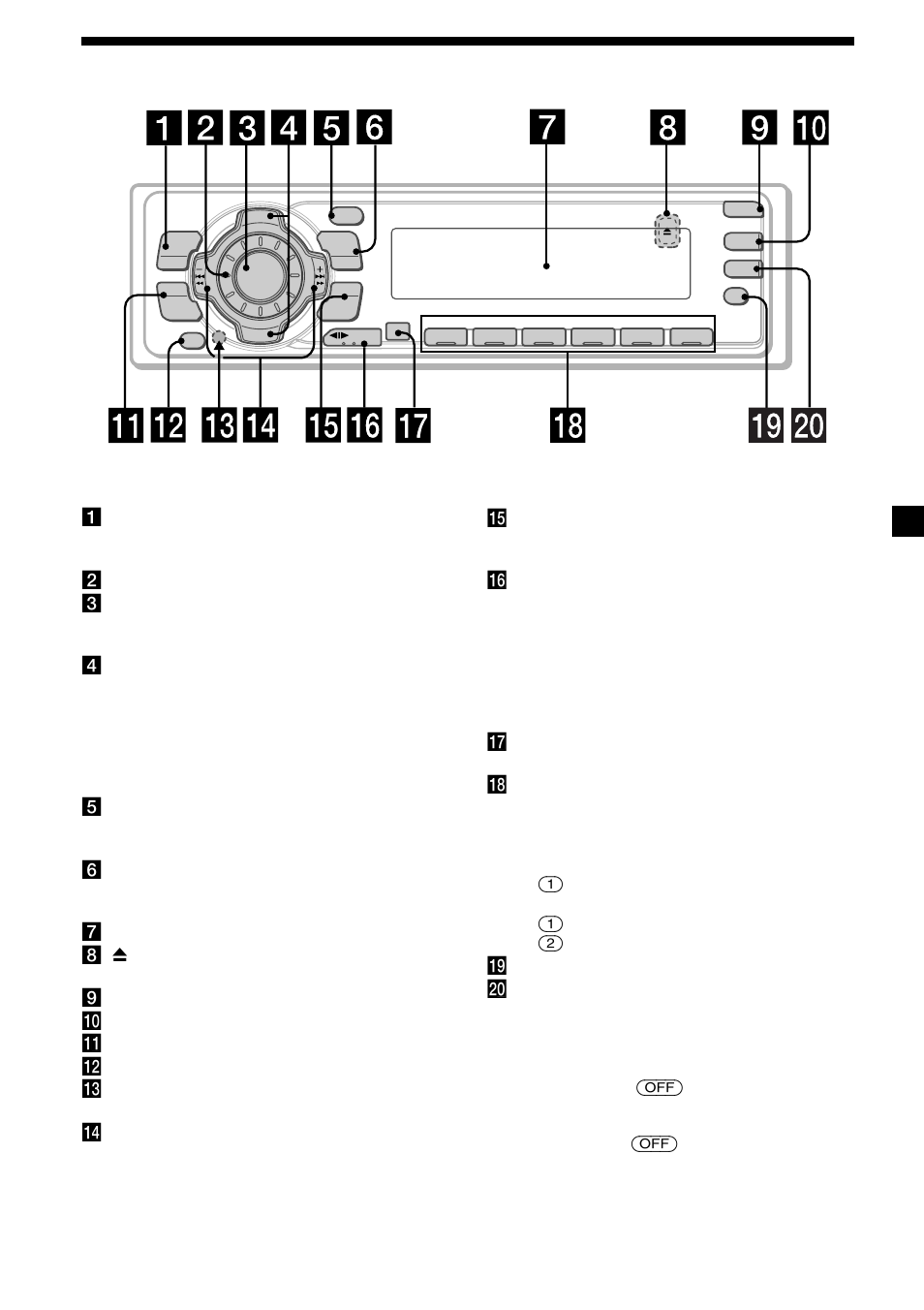 5location of controls | Sony XR-C7500RX User Manual | Page 5 / 212