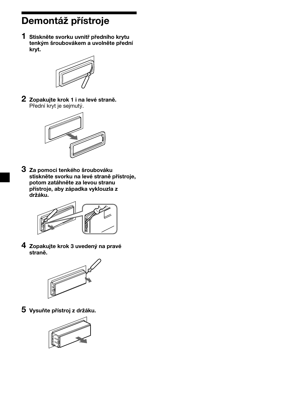 38 demontáž přístroje | Sony XR-C7500RX User Manual | Page 80 / 212