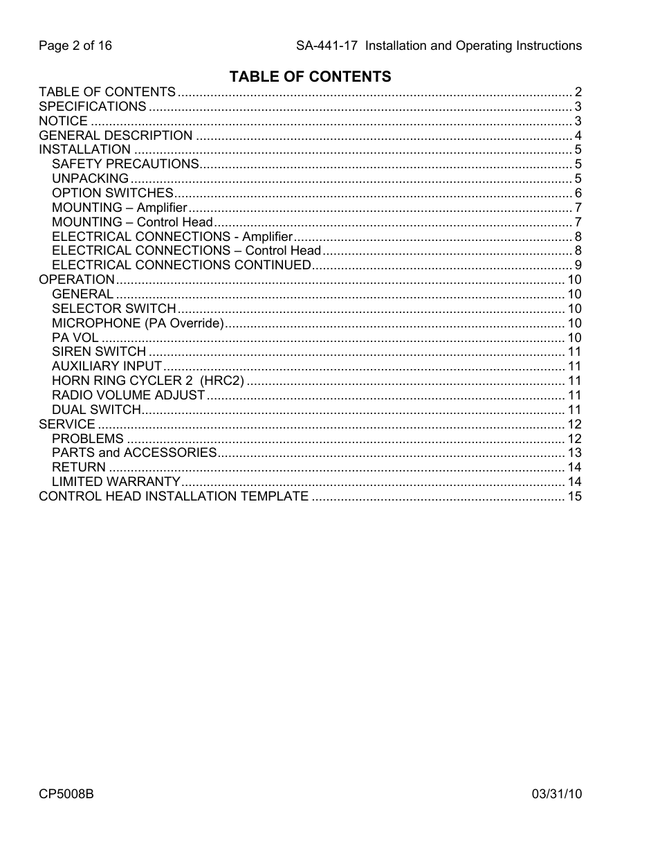 Carson SA-441-17 User Manual | Page 2 / 16