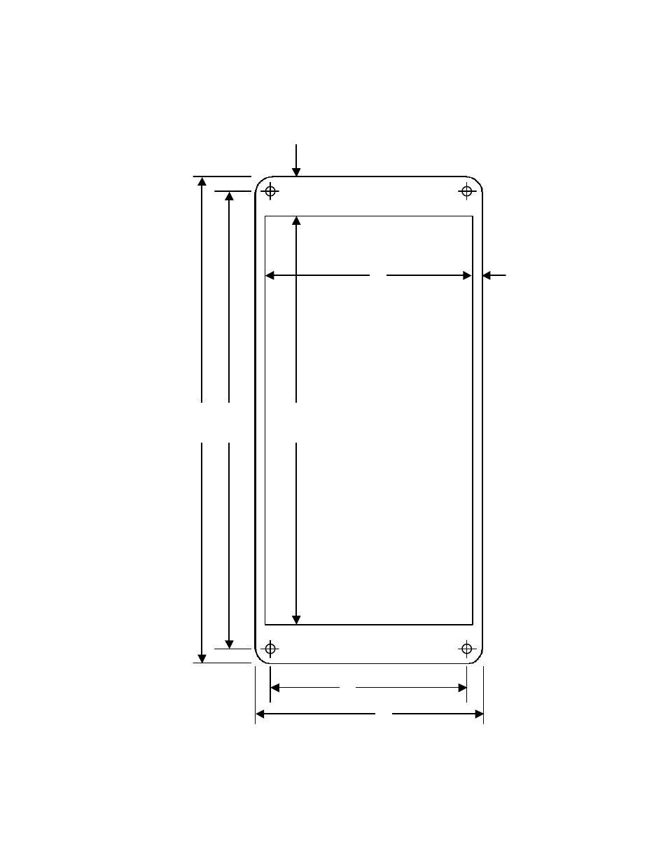 Control head installation template | Carson SA-441-83FX User Manual | Page 10 / 10