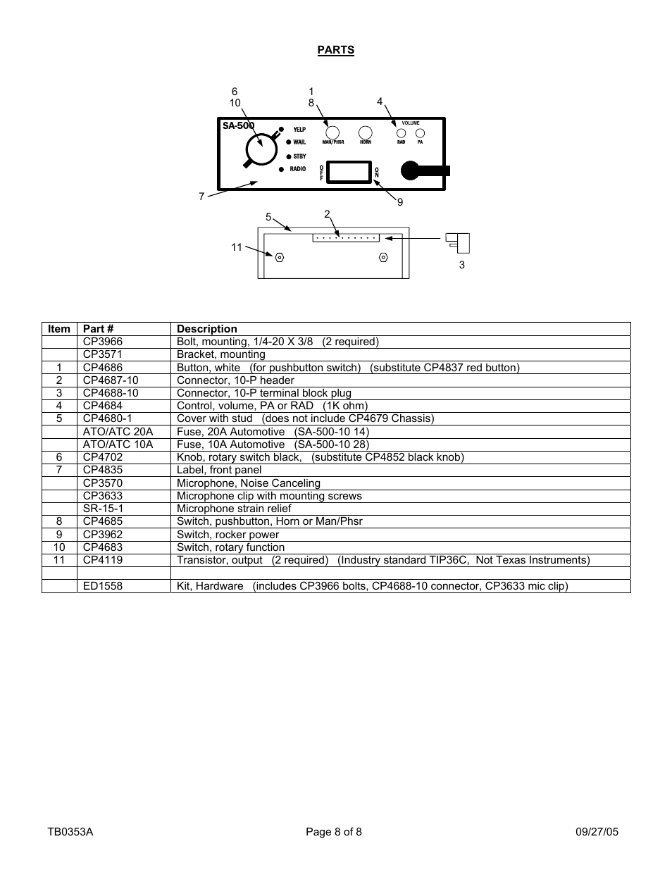 Carson SA-500-10 14V User Manual | Page 8 / 8