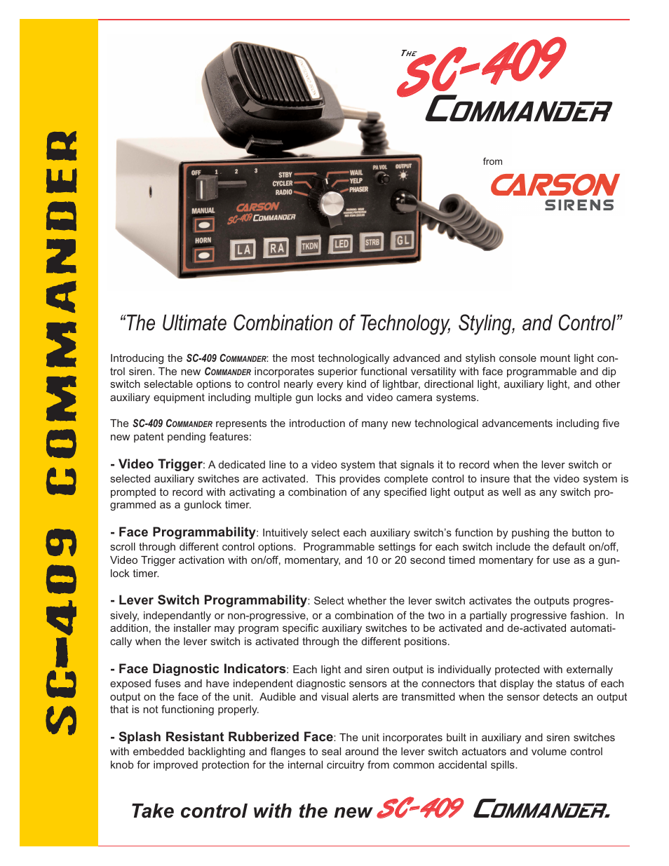 Carson Commander SC-409 User Manual | 2 pages