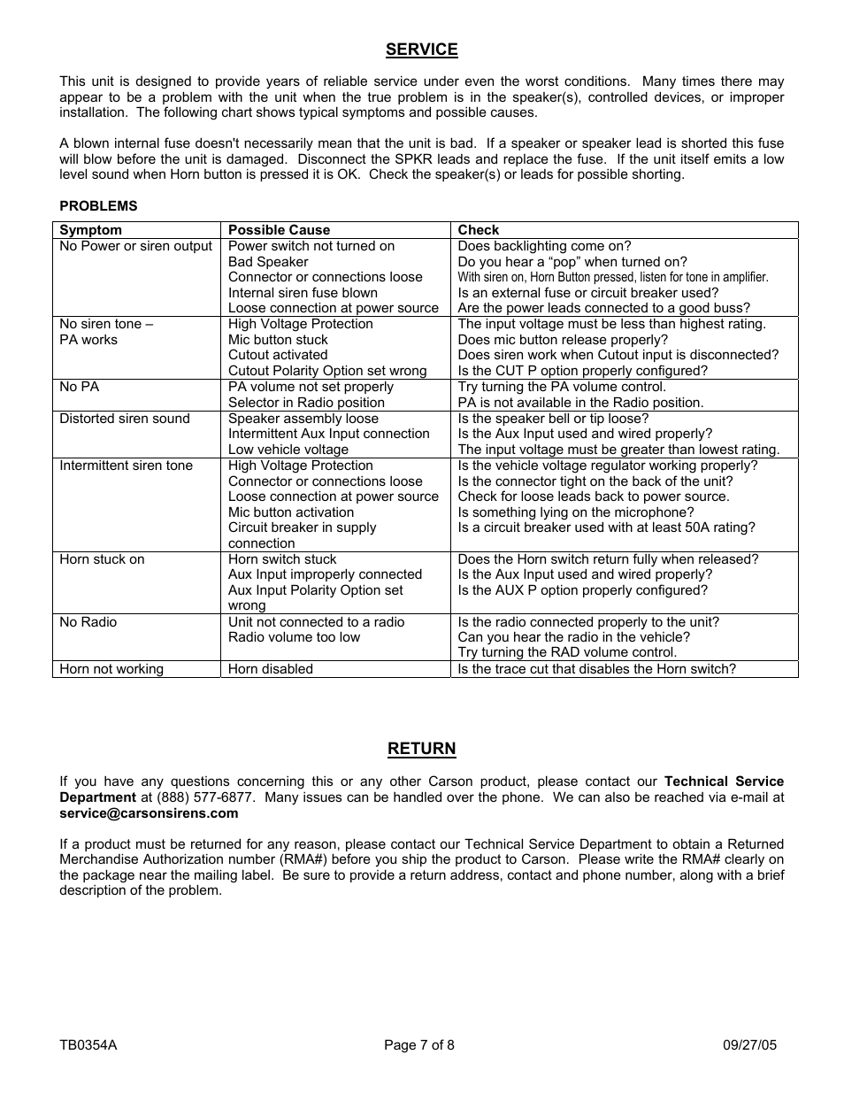 Carson SA-500-11 14V User Manual | Page 7 / 8