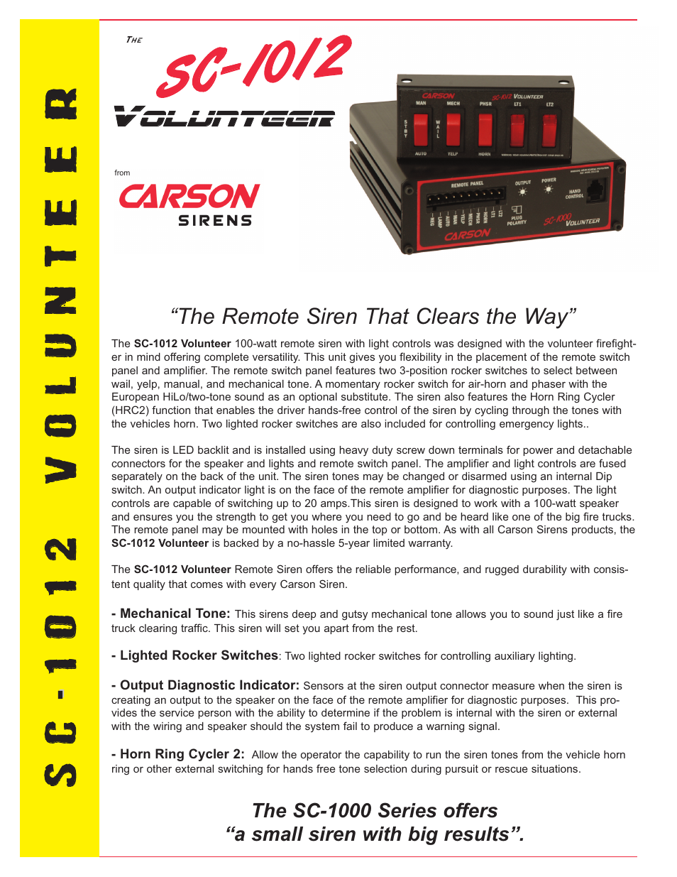 Carson SC-1012 User Manual | 2 pages