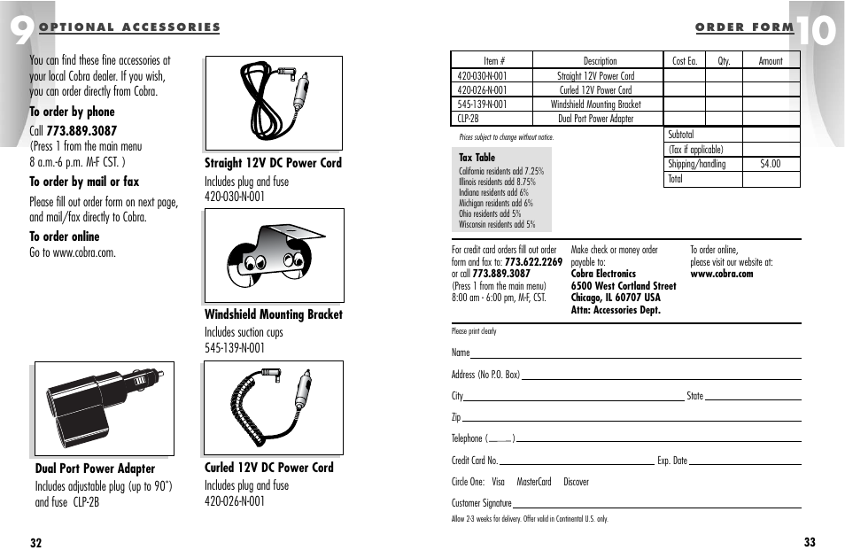 Cobra Electronics ESD-9570 User Manual | Page 20 / 21