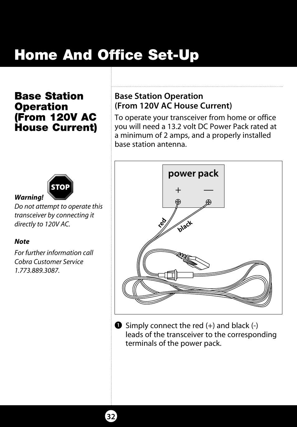 Home and office set-up | Cobra Electronics 29 LX LE User Manual | Page 32 / 47