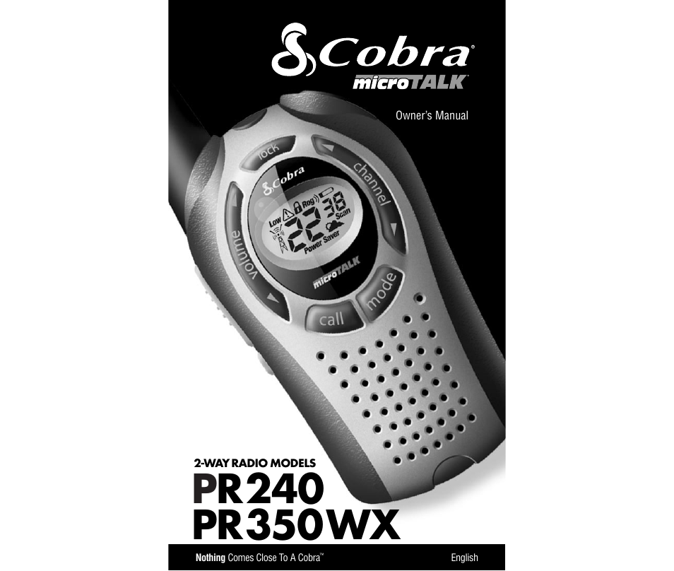 Cobra Electronics PR350WX User Manual | 31 pages