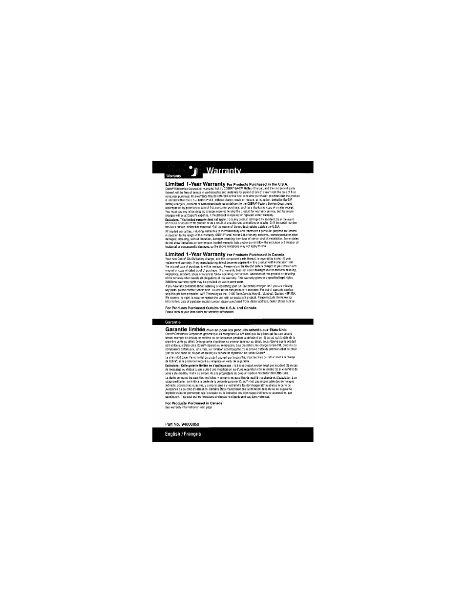 Cobra Electronics PR350WX User Manual | Page 25 / 31