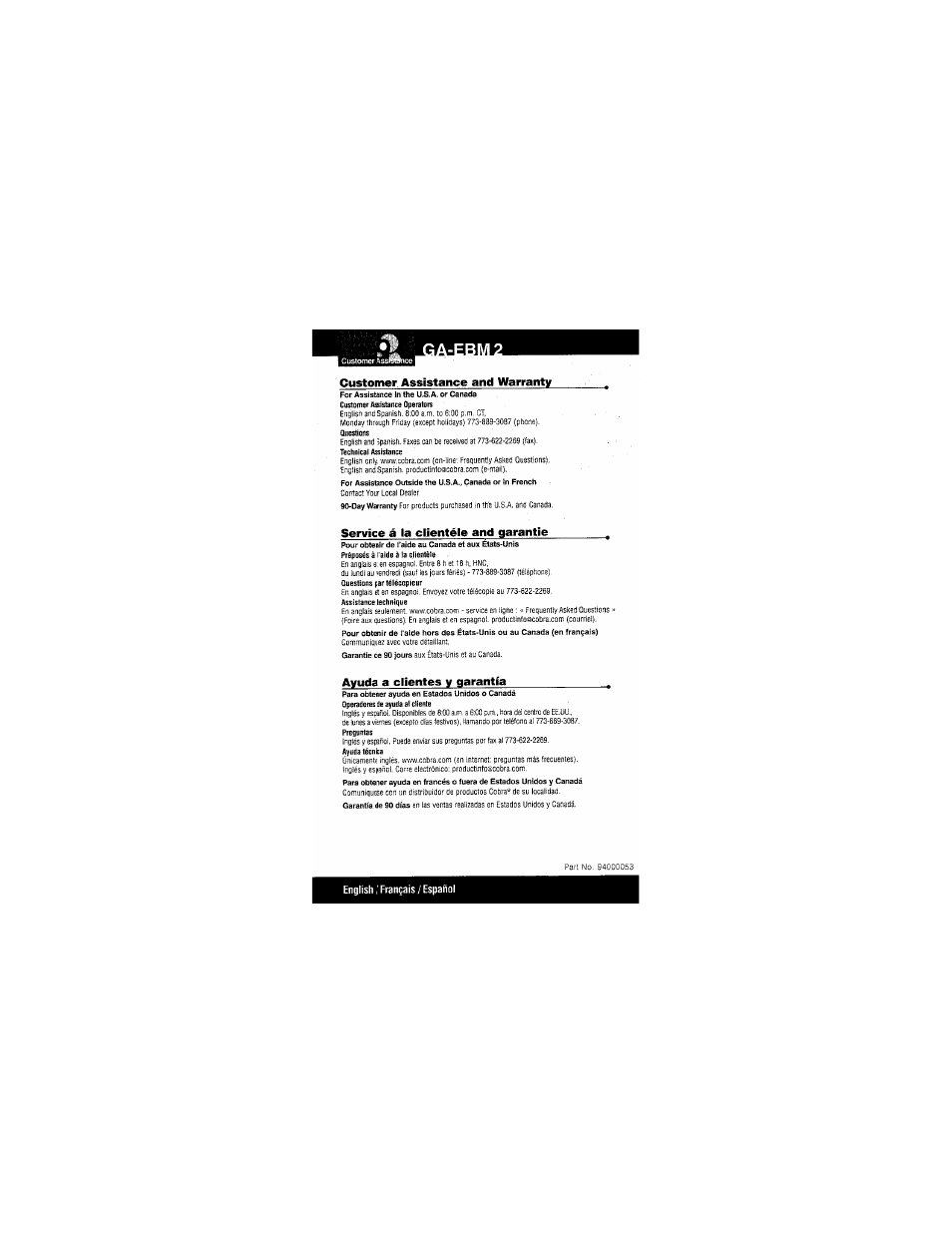 Cobra Electronics PR350WX User Manual | Page 27 / 31