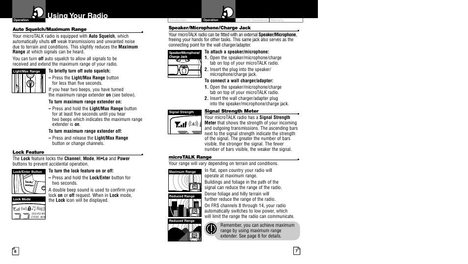 Using your radio | Cobra Electronics LI 4900WX User Manual | Page 6 / 17