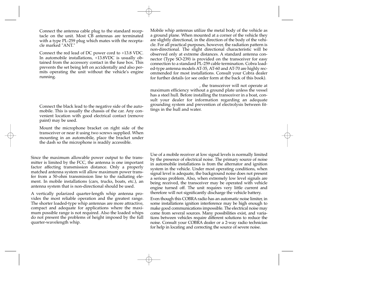 Cobra Electronics 18 WX ST User Manual | Page 2 / 9