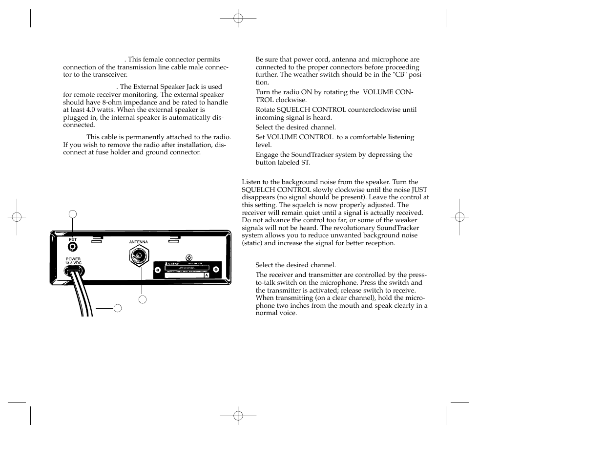Cobra Electronics 18 WX ST User Manual | Page 4 / 9